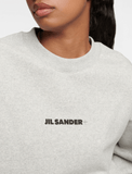 Logo cotton sweatshirt in grey