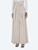 Large grey pants in cotton
