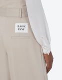 Large grey pants in cotton