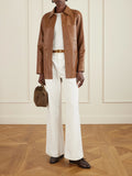 Penna Soft Nappa Leather Overshirt