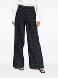 High-rise wide-leg pants