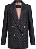 Double-breasted  jacquard blazer