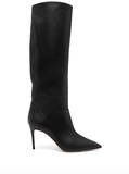 Julia black leather boots