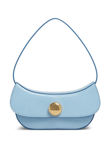 Baby blue leather bag