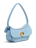 Baby blue leather bag