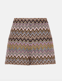 Zig Zag high-rise shorts