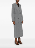 Grey fine-knit coat