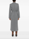 Grey fine-knit coat