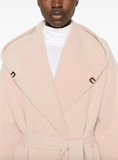 knitted blush pink coat