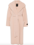 knitted blush pink coat