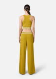 Yellow trousers w/ contrasting bands