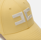 Yellow baseball cap with embroidery