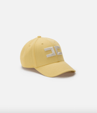 Yellow baseball cap with embroidery