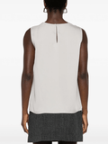 Straight Shell tank top grey