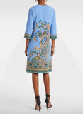 Paisley blue dress