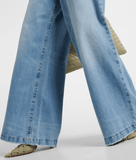 The Skater high-rise wide-leg jeans in rhode