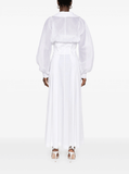 corset-style white dress