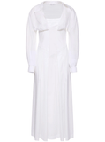 corset-style white dress