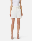 Shorts in gabardine fabric with jewel logo