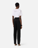 Jersey T-shirt with drawstring