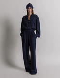 Monogram AF silk trousers
