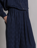 Monogram AF silk trousers