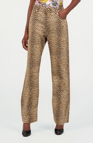 Baby Jaguar Print Flare Pants