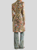 Paisley jacquard coat