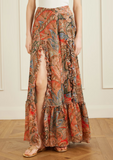 Long skirt with ruffles
