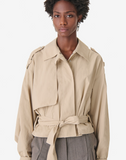 Loose-Fit belted jacket