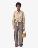 Loose-Fit belted jacket