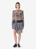 Zebra print fluid top
