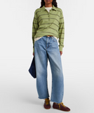 Bubble crop jeans