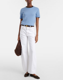 The bow white jeans