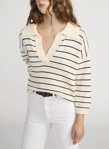 Striped easy pullover