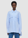 Ranya Cotton Stripe blue  Shirt