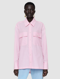 Ranya Cotton Stripe Pink Shirt