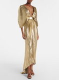 Gold Lamè Maxi Dress