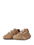 Suede panel sneakers