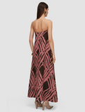 Banna Satin Twill Strapless Dress