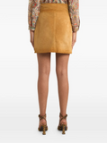 Suede Mini skirt with buckle