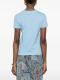 T-shirt with embroidered pegaso and monogram