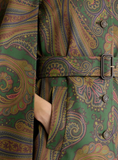 Cotton Gabardine trench coat-style cape
