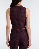 Single-breasted waistcoat with pegaso buttons