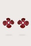 Lucky Earring in Winter Plum
