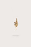 Lucky Earring in brushed brass