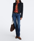 Straight-leg jeans with studs