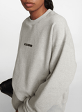 Logo cotton sweatshirt in grey