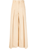 overlapping-panel palazzo pants