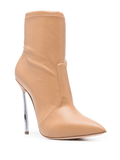 Blade beige leather boots